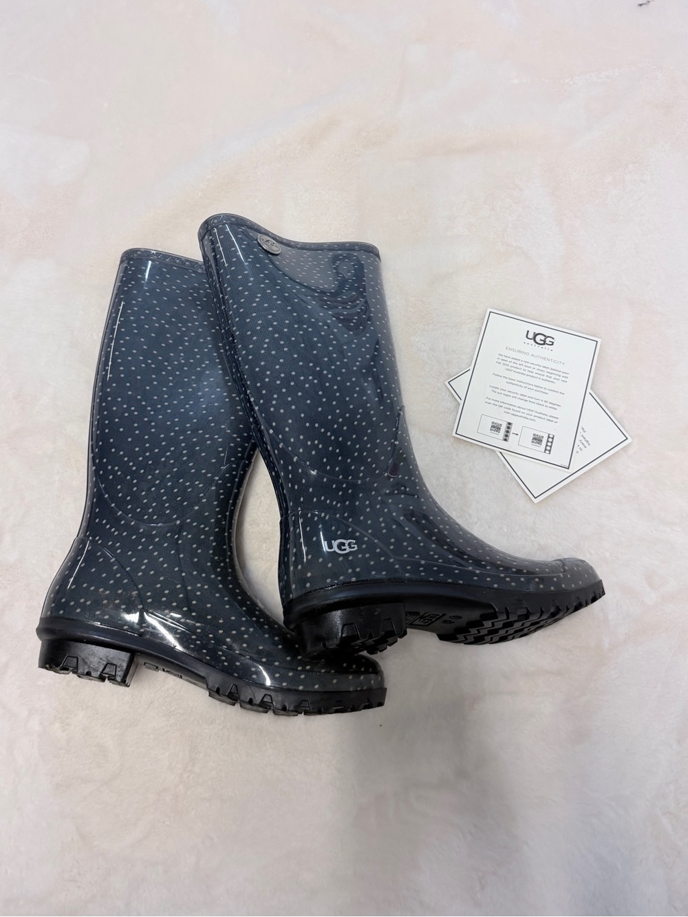 UGG Polka Dot Rain Boot Black